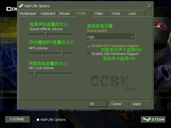 cs游戏单机设置-单机cs怎么设置